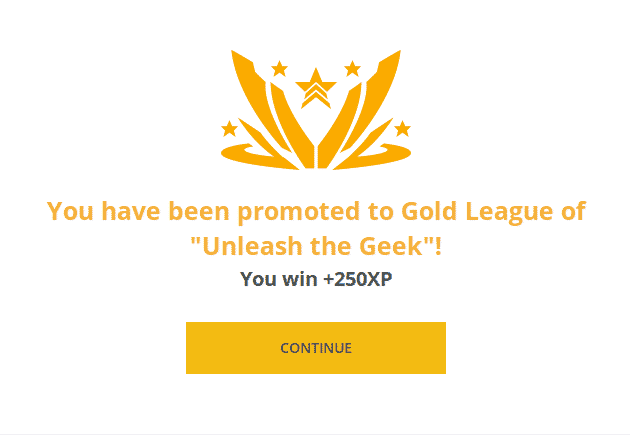 Gold League promotion